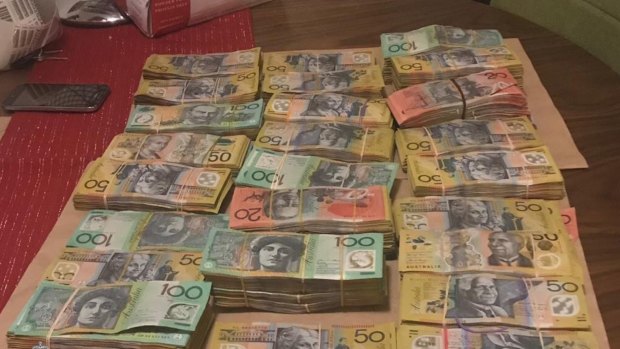 Some $200,000 in cash was seized during a raid this week.