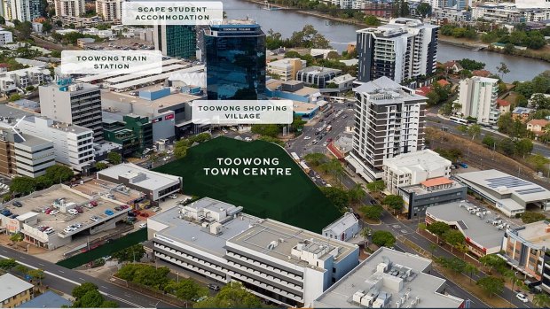 The Toowong Town Centre proposal site.