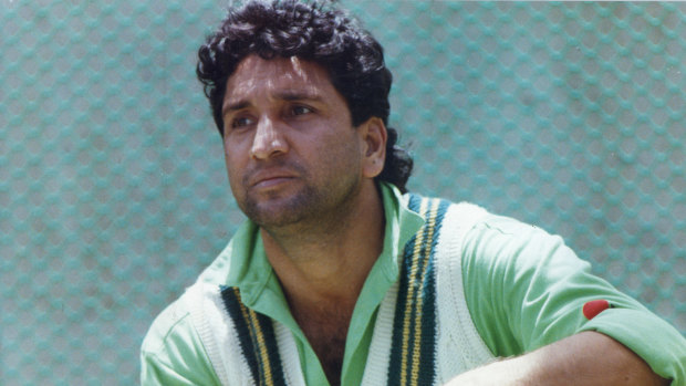 Pakistan cricket great Abdul Qadir.