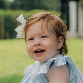 Lilibet, daughter of the Duke and Duchess of Sussex, on her first birthday which was somewhat overshadowed by her great grandmother’s jubilee celebrations.