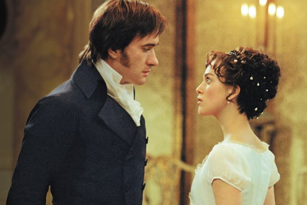 Matthew Macfadyen and Keira Knightley as Mr Darcy and Elizabeth Bennet in the 2005 film adaptation of Pride and Prejudice.