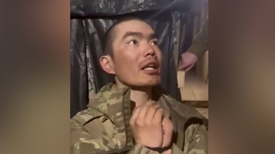 Ukraine President Volodymyr Zelensky posted footage on X showing what he said was one of two Chinese citizens captured by the Ukraine army.