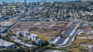 The new Maroochydore CBD begins to emerge from the ground.