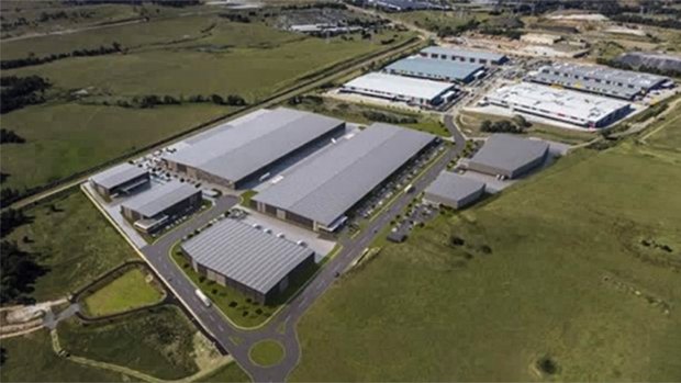 The Oakdale site in Sydney, developed by Goodman and Brickworks. According to industrial property agents, Amazon is in talks to lease a large purpose-built warehouse on the estate. 