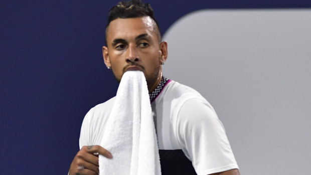 Controversial tactics: Nick Kyrgios.