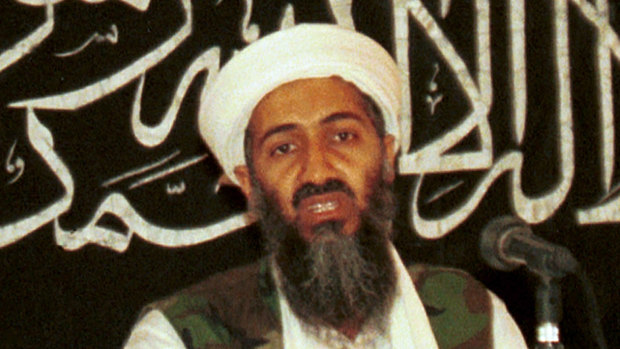  In this 1998 file photo, Osama bin Laden is seen at a news conference in Khost, Afghanistan. 