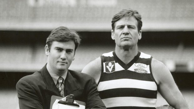 Eddie McGuire and Sam Newman at the MCG.