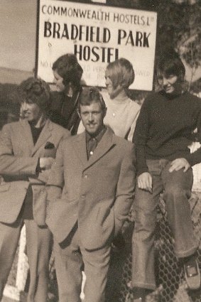 Former hostel resident Jan Wright (back row centre) with friends at Bradfield Park in either 1966 or 1967. 