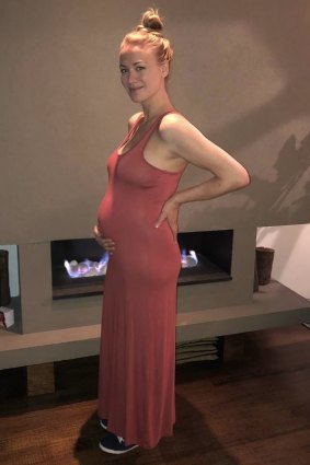 Strahovski's baby is due in September.