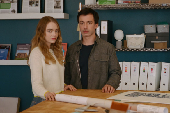 Emma Stone and Nathan Fielder star as married couple Whitney and Asher in The Curse.