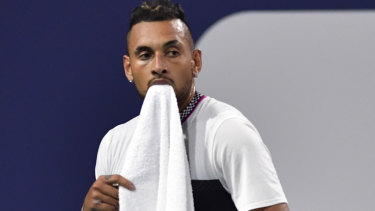 Controversial tactics: Nick Kyrgios.