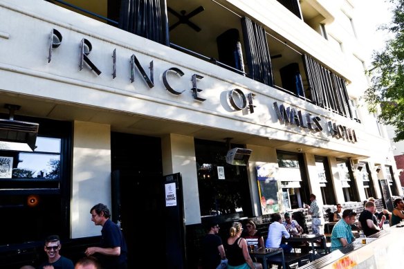 The Prince of Wales, on the corner of Acland and Fitzroy streets in St Kilda, was designed by renowned hotel architect Robert H. McIntyre.