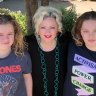 Jill Hennessy with her daughters Lily Rosa (L) and Ginger