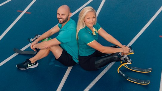 Australian Paralympic couple Scott Reardon and Vanessa Low. 