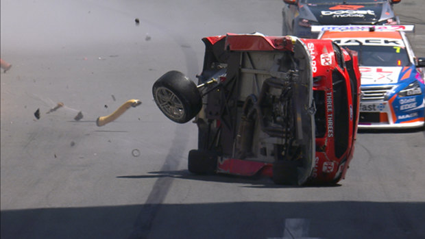 Scott McLaughlin crashed in qualifying on Sunday.