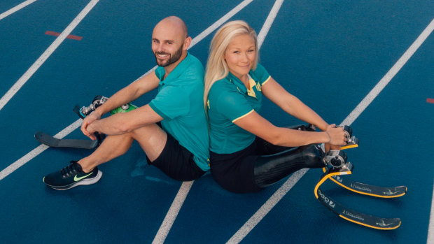 Australian Paralympic couple Scott Reardon and Vanessa Low. 