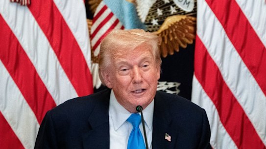 US President Donald Trump in the White House this week.