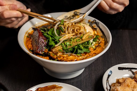 At Kikanbo, spicy noodles are built around chilli and sansho pepper.