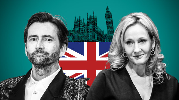 JK Rowling, David Tennant clash over gender issues in UK election