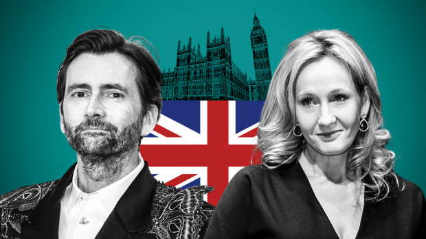 JK Rowling, David Tennant clash over gender issues in UK election