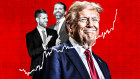 Donald Trump with his sons: The US dollar is among the biggest beneficiaries of the president-elect’s sweeping victory.