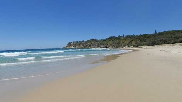 Frenchmans Beach at Point Lookout on North Stradbroke Island. 