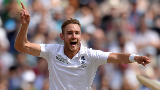 Spearhead: Stuart Broad has praised the qualities of the Duke ball, claming his interest is purely in ensuring exciting Test cricket in the Ashes.