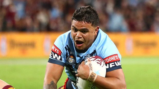 Latrell Mitchell was in irresistible form on Sunday night.