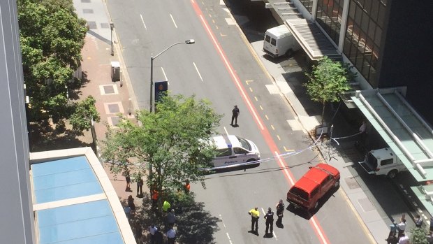 Police have cordoned off Ann Street in the Brisbane CBD after reports of a suspicious device.