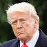 President Donald Trump departs the White House en route to Trump National Golf Club Washington DC for a crypto dinner, Thursday, May 22, 2025, in Washington. (AP Photo/Jacquelyn Martin)