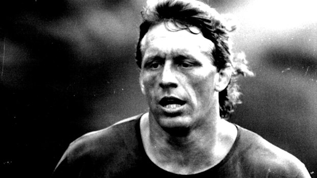Mark Graham during his last season with North Sydney, in 1988.