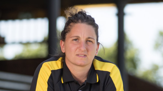Tigers recruiter Lauren Tesoriero at Punt Road.