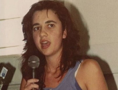 Future Queensland premier Annastacia Palaszczuk speaks as a student at the University of Queensland in Brisbane in 1989.