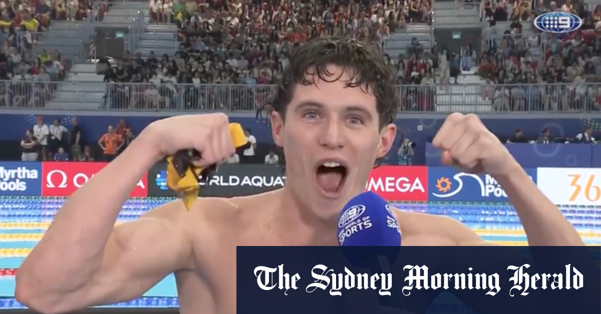 Why ‘dirty gold’ from lane eight meant world to Australian swimming’s new cult hero