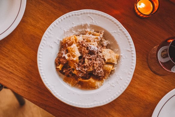 Lamb ragu with pappardelle.