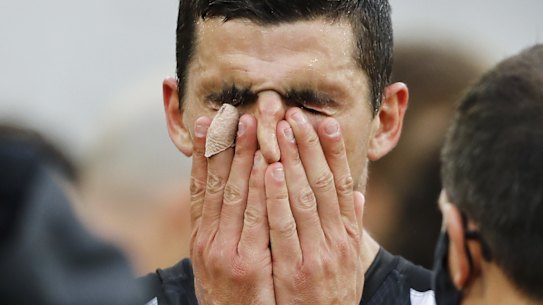 Collingwood skipper Scott Pendlebury. The Pies were in a holding pattern regarding this weekend’s AFL fixture until the AFL confirmed their game would go ahead as planned.