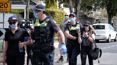Police apprehended at least six people on Saturday.