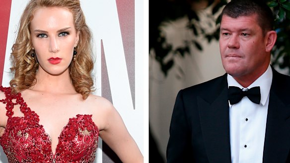 Charlotte Kirk and James Packer.