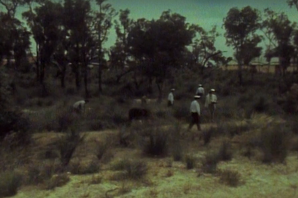 Police scour bushland in the wake of Gwen’s murder.