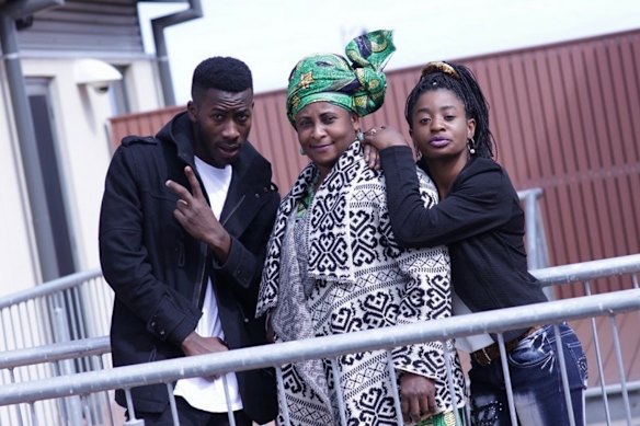 Roza Abebwa (centre) was visiting from Victoria.