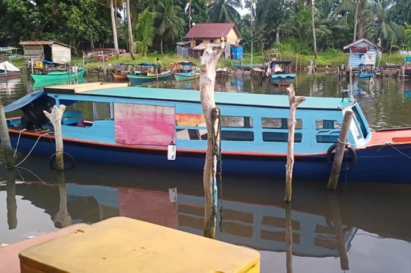 The boat the four were travelling on when they went missing.