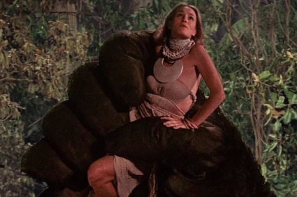 Jéssica Lange em King Kong (1976).