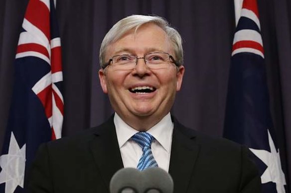 When deposed, Kevin Rudd manoeuvered to give members greater say in deciding Labor's leader.