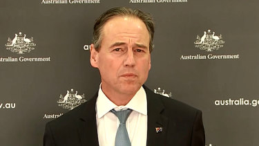 Health Minister Greg Hunt