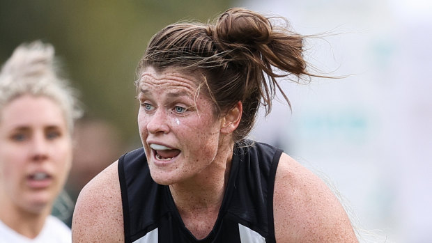 Bri Davey capped off an outstanding AFLW season by winning the competition’s MVP award.