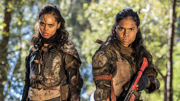 Tasia Zala (left) and Shantae Barnes-Cowan are stand-outs in zombie sequel Wyrmwood: Apocalypse. 