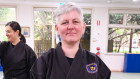 Up for the challenge: Luci Ellis of Westpac – and formerly the RBA – at her local dojo, Philotimo Freestyle Jujitsu in Sydney’s Hunters Hill.