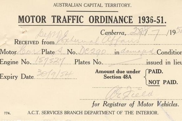 The number plates (DC 290) of the Skoda were eventually returned to the Registrar for Motor Vehicles.