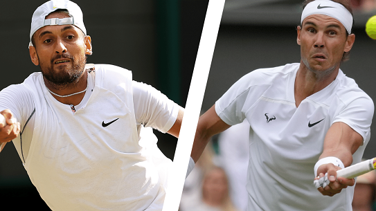 Nick Kyrgios and Rafael Nadal are due to face each other in the Wimbledon semi-final.
