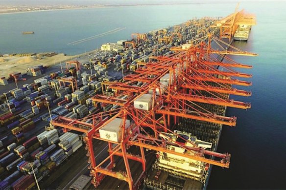 Duqm port in Oman.